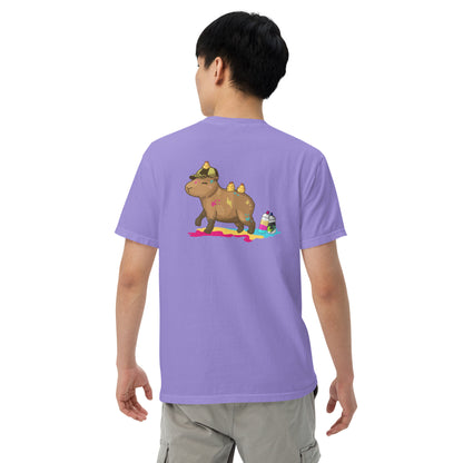Cool Capy Graffiti Men’s garment-dyed heavyweight t-shirt
