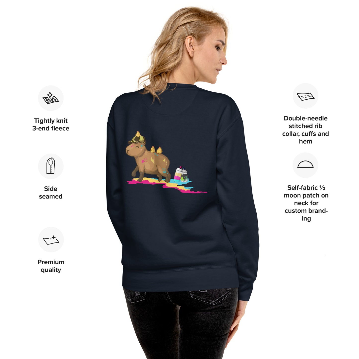 Cool Capy Graffiti Unisex Premium Sweatshirt